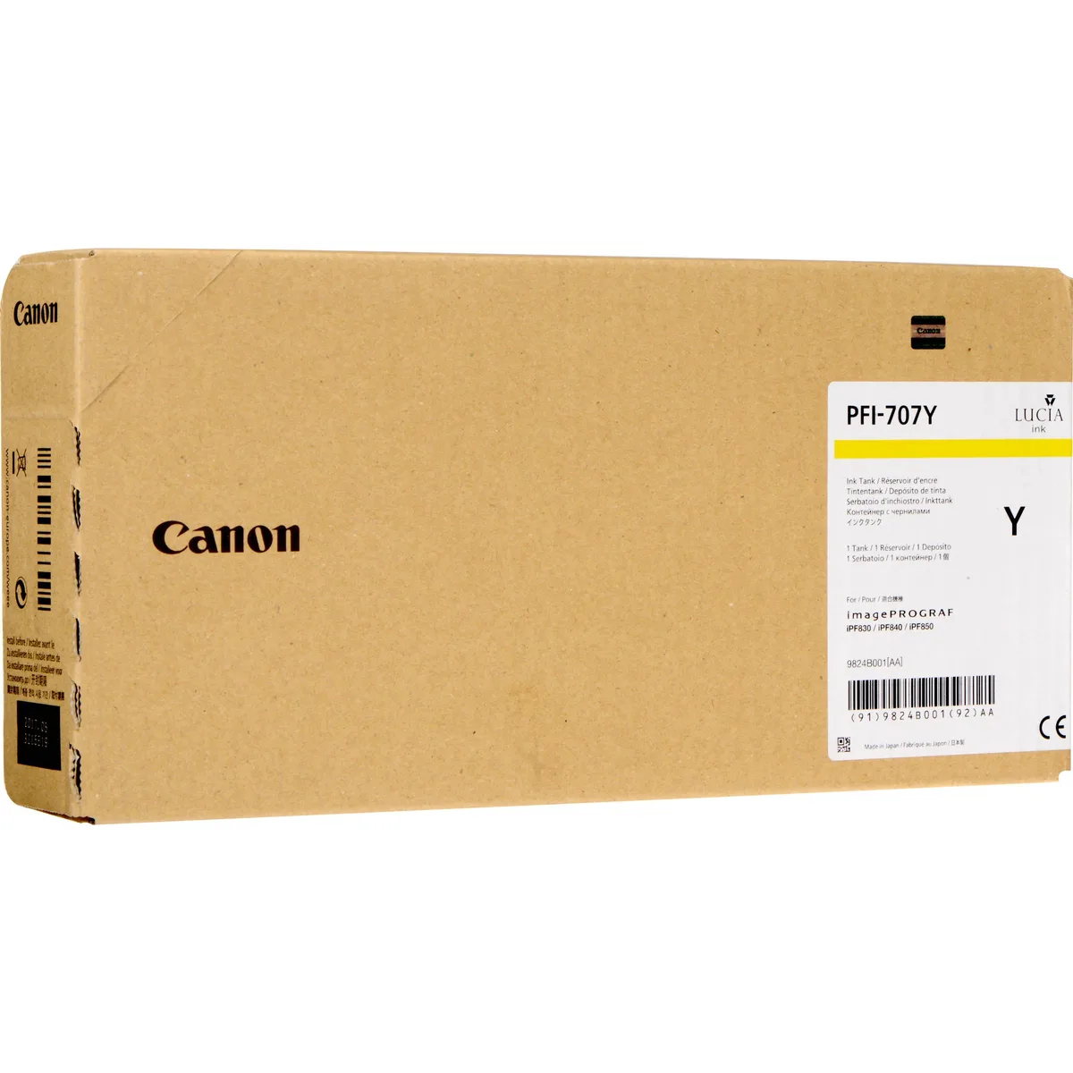 Canon Canon 9824B001AA PFI-707 700 ml Yellow ink cartridge — product photo
