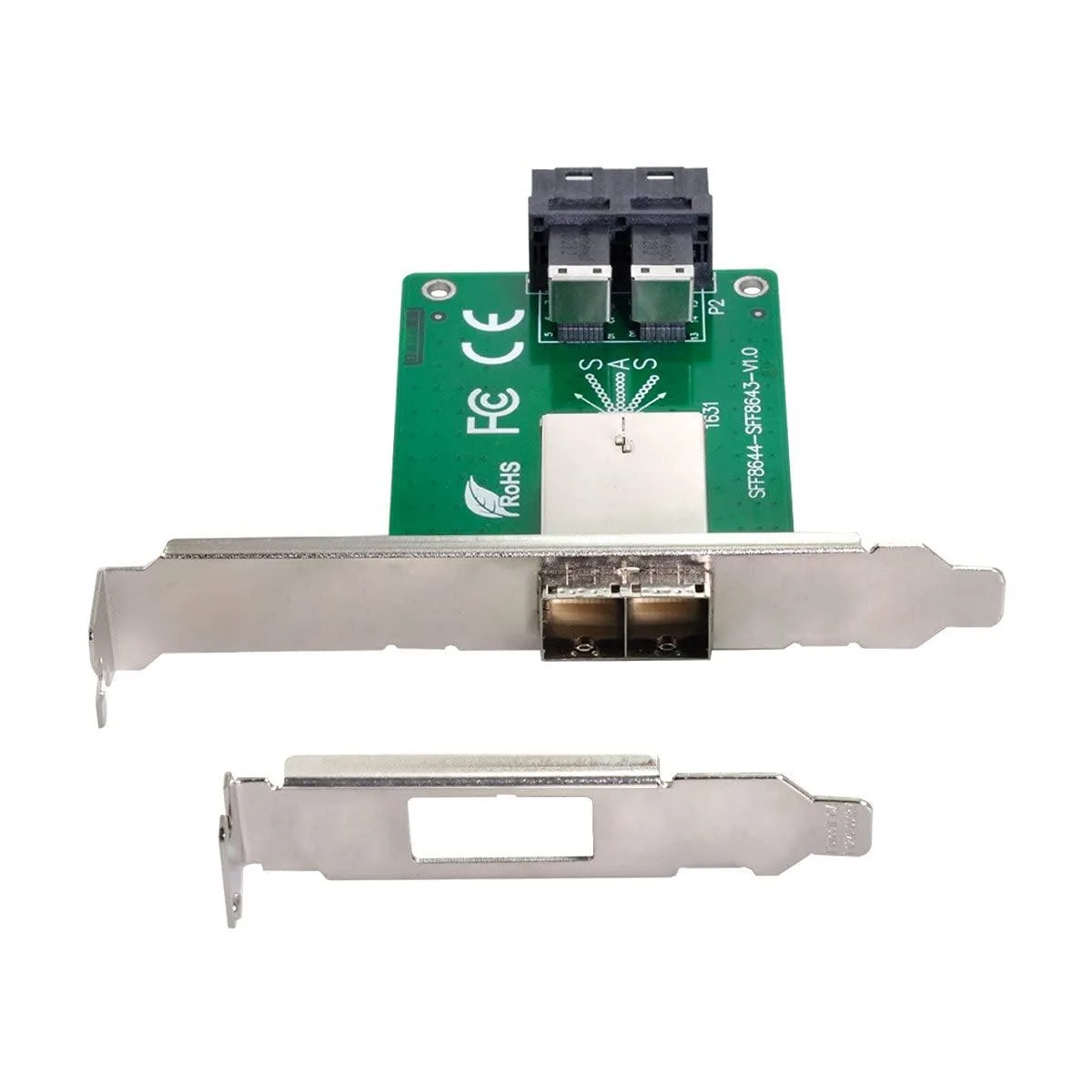 LORDWORLD LORDWORLD SFF-8644 to SFF-8643 PCBA Adapter Low Profile Bracket — product photo