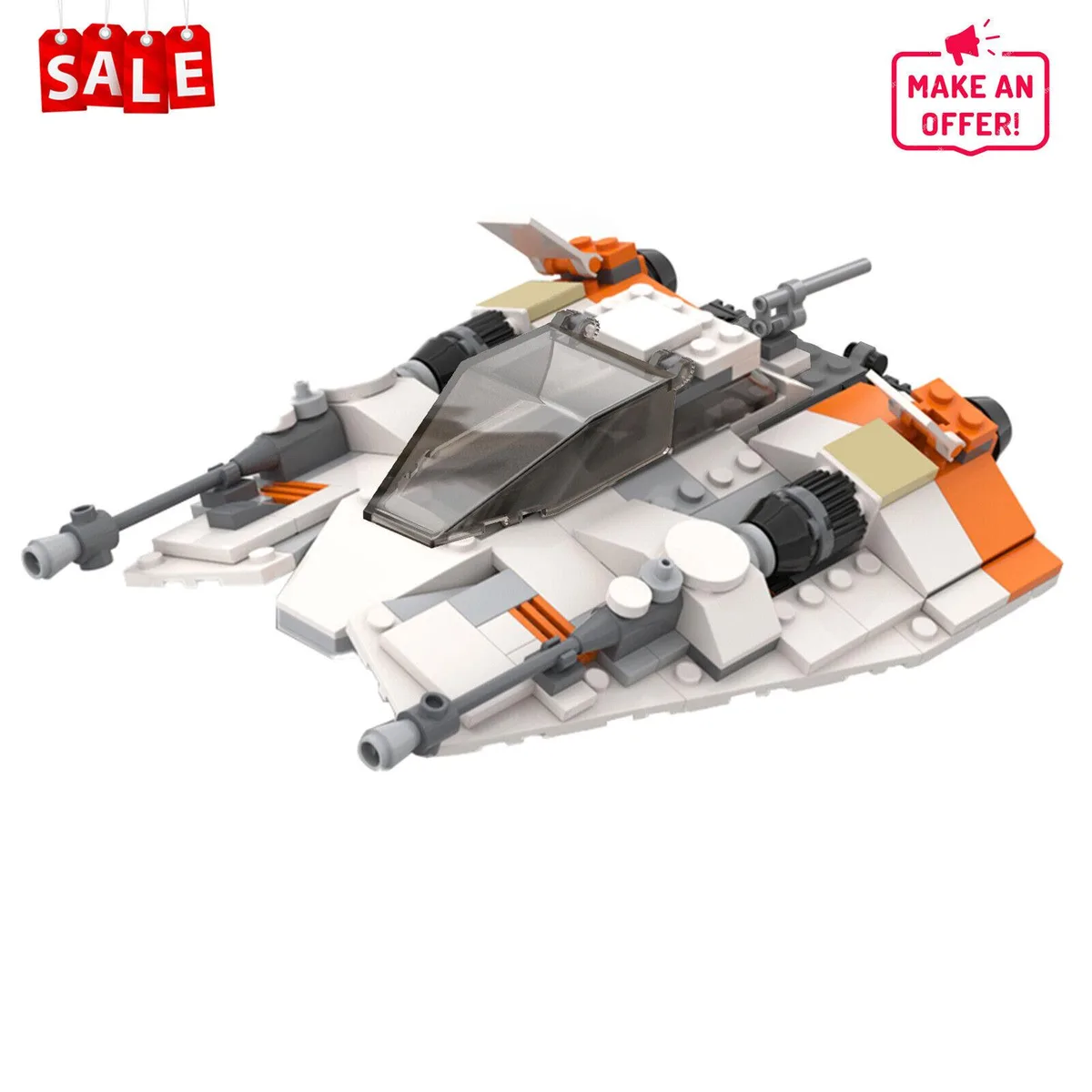 ZITIANYOUBUILD ZITIANYOUBUILD 271 Star Wars MOC-61894 T-47 Snowspeeder 271 Pieces Educational — product photo