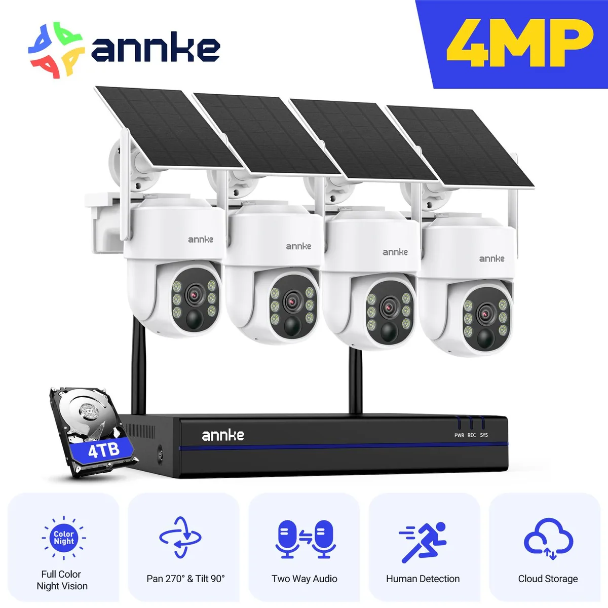 Annke Annke 16 Channel 4 Camera 4MP Surveillance Security System 4TB HDD — product photo