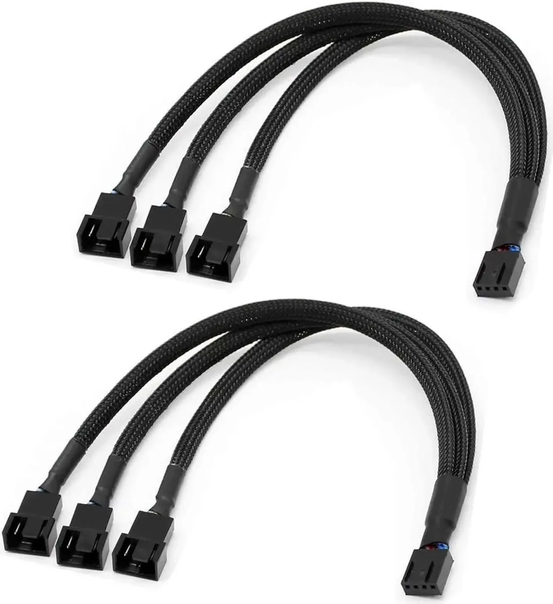 Vszerda Vszerda PWM Fan Splitter Cable 1 to 3 11.8in 2 Pack internal power cable — product photo
