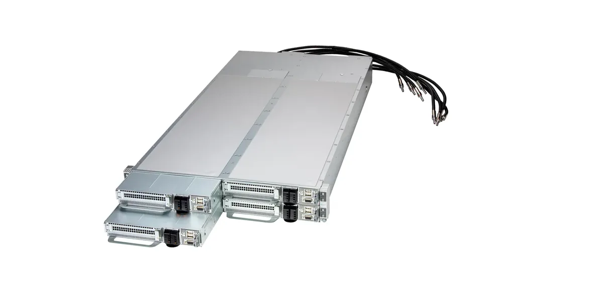 Supermicro Supermicro AS-2126FT-HE-LCC 2U 4-Node barebone server — product photo
