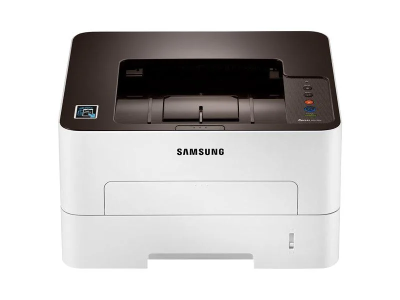 White rectangular Samsung Xpress M3015DW laser printer with smooth matte finish