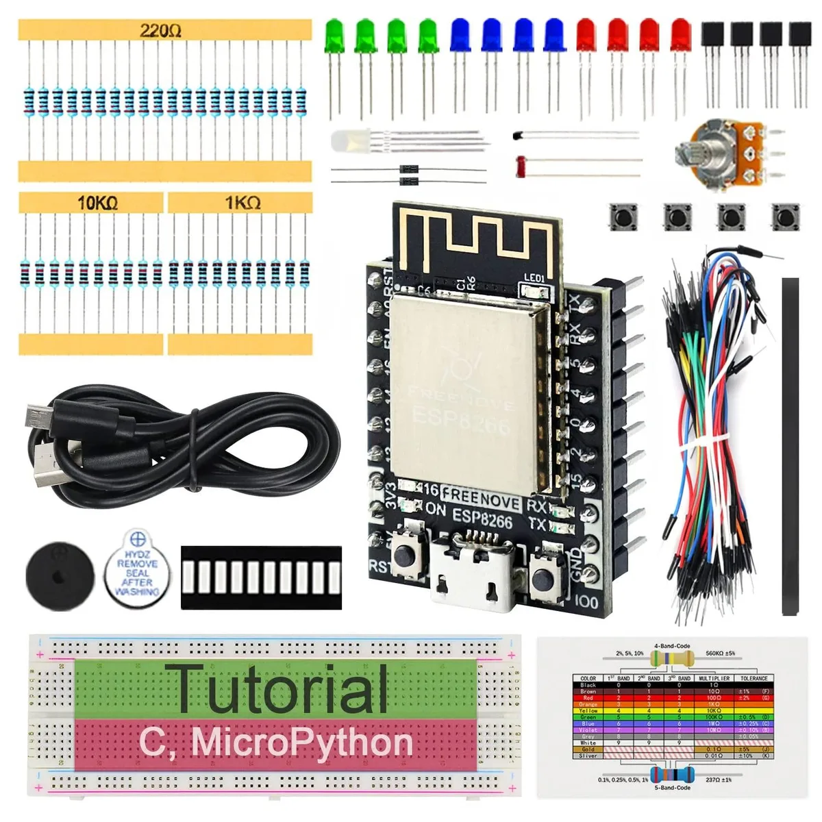 Avantalk Avantalk 2 in 1 Accessory 32-bit 160 MHz ESP8266 Kit 140 Items 50 Projects — product photo