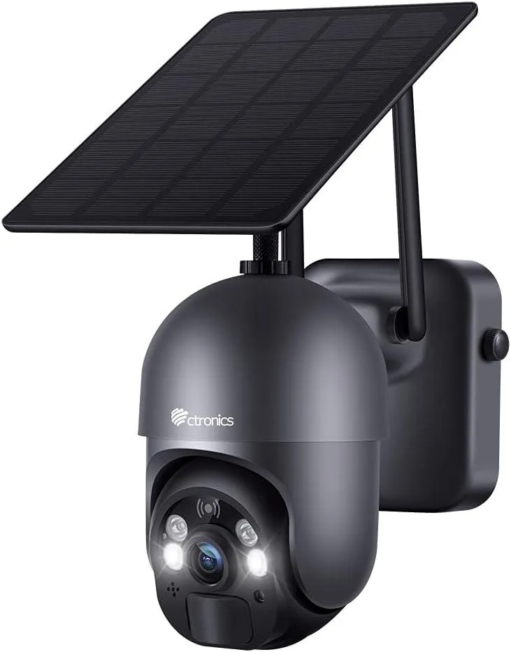 TAURKENAM TAURKENAM 3MP Solar PTZ Wireless Surveillance Camera Grey — product photo