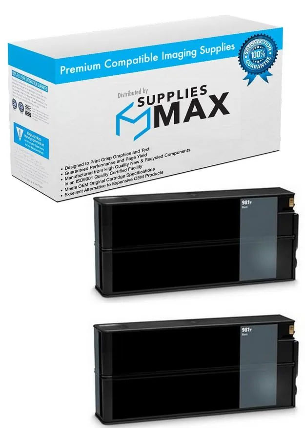 SuppliesMax SuppliesMax HP L0R16AD Black Inkjet 2-Pack 20000 Pages — product photo
