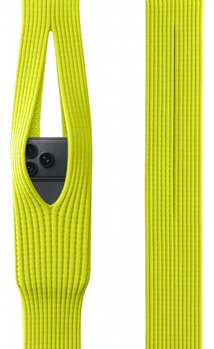 Nakedcellphone Nakedcellphone Fashion Sock-Pocket Carrying Case Yellow PCKT-YELLOW — product photo