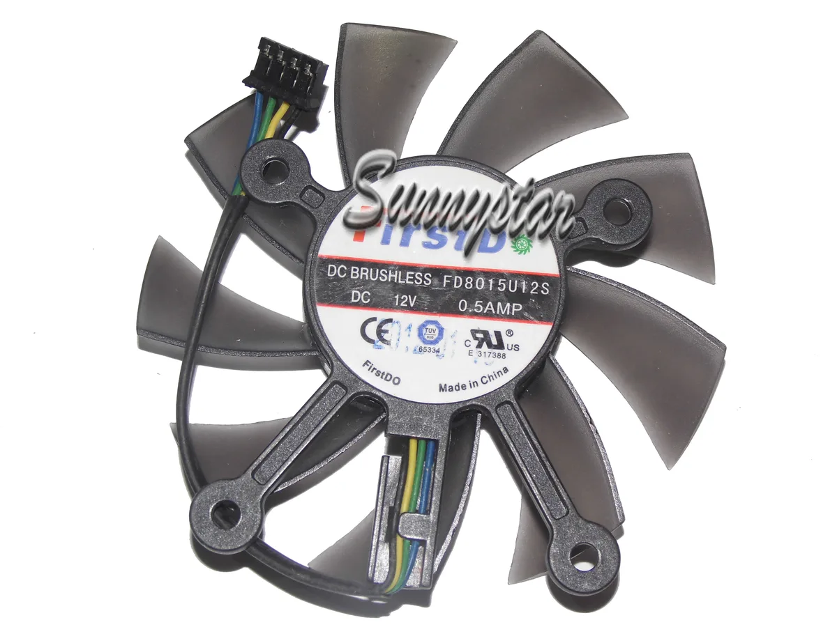 SunnyStar Co., Ltd SunnyStar Co., Ltd FD8015U12S 12V .5A 4-pin frameless vga fan — product photo