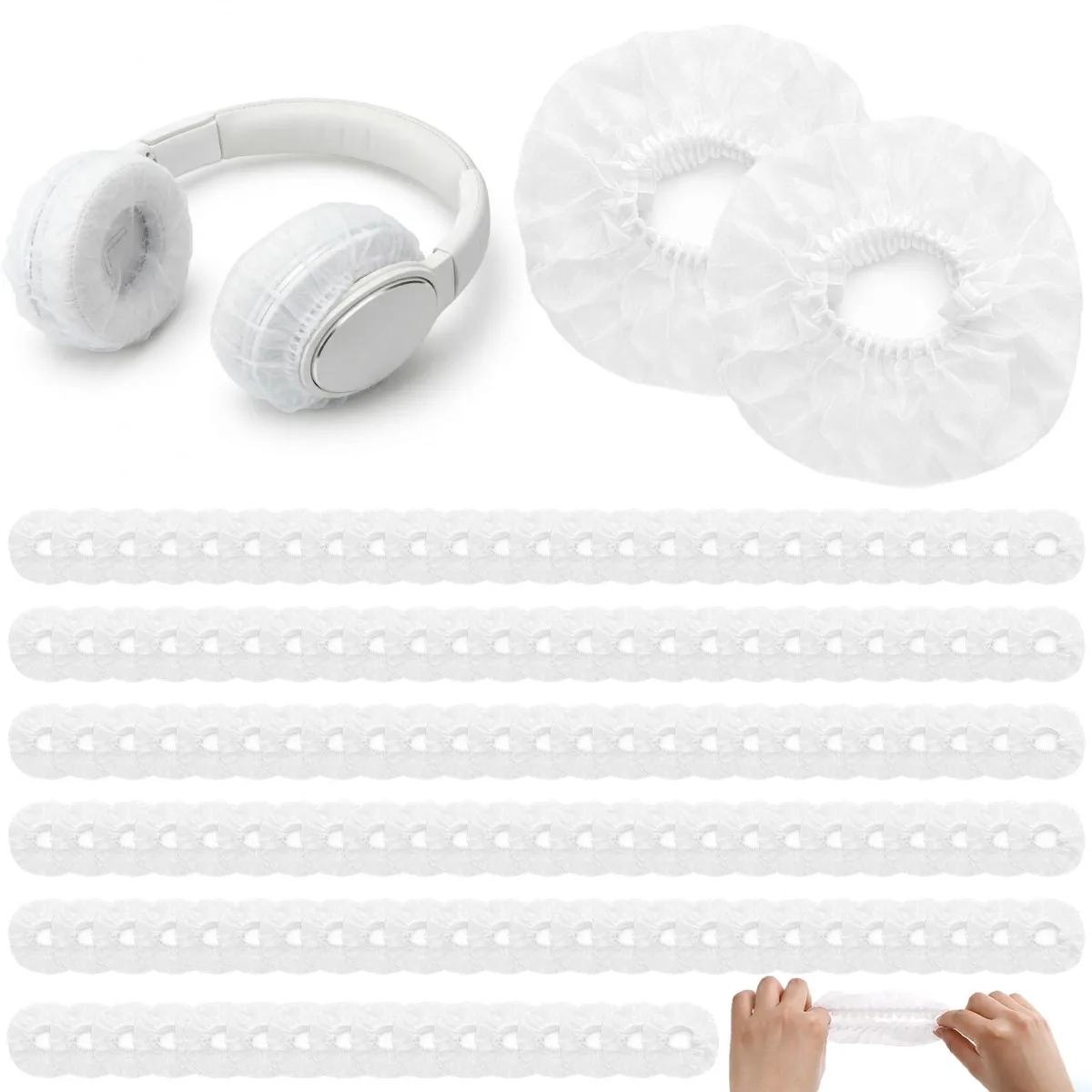 Philips Classic Series Disposable Headphone Covers 300 Pcs 4.3 Inch — product photo