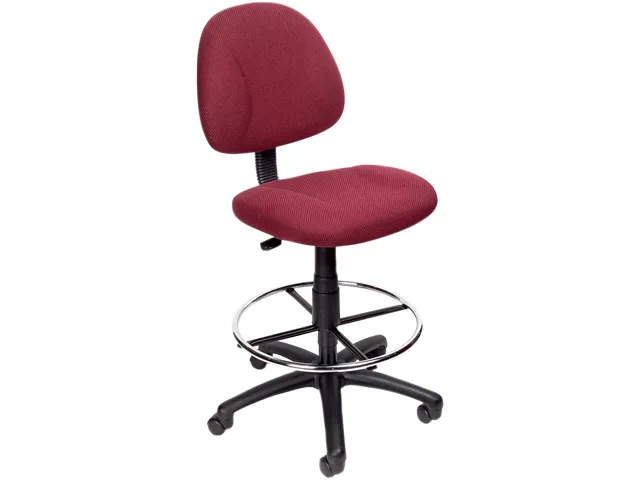 BOSS Office Products BOSS Office Products B1615-BY Red Drafting Stool office furniture — product photo
