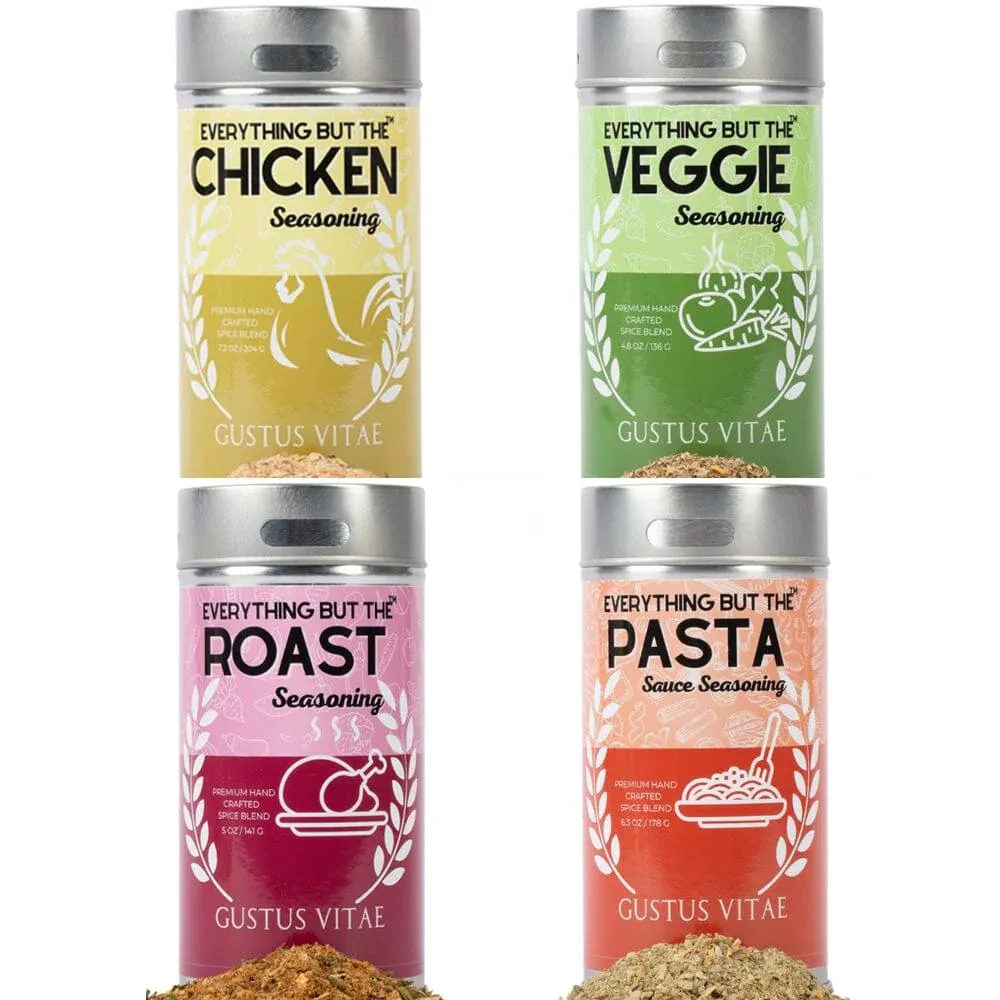 Gustus Vitae Condiments Gustus Vitae Condiments Meal Prep Flavor Combo Set 4 Pack — product photo