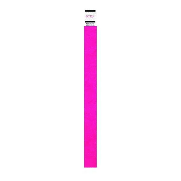 Advantus Advantus 91121 Neon Pink Tyvek Wristbands 500 Pack — product photo