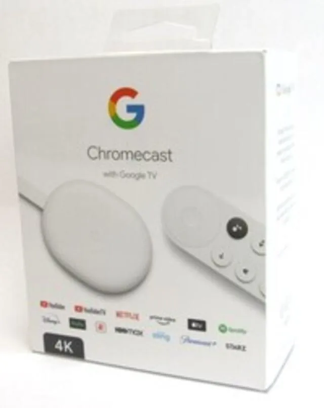 Google Google Chromecast media player Snow 4K UHD 2160p — product photo