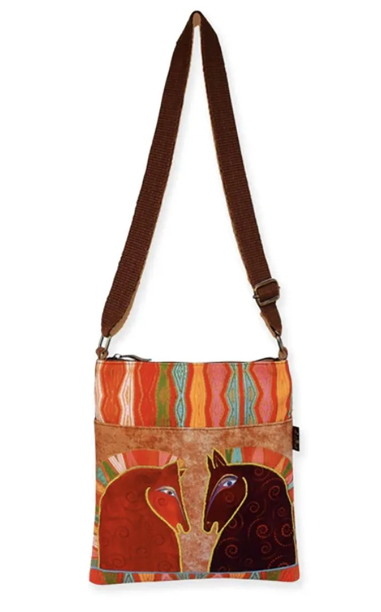 Sun 'N' Sand Sun 'N' Sand Laurel Burch Rushia &amp; Rusty Horses Small Crossbody Bag 7.5 x 10 — product photo