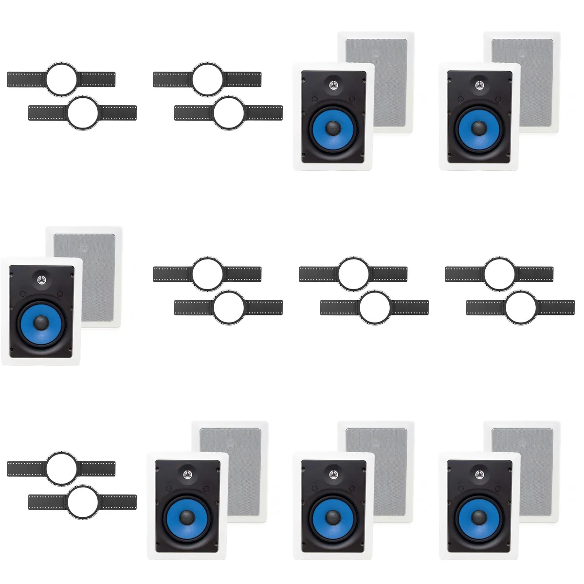 KLH KLH WK-6600 Installation Kit &amp; Legrand MS3651 6.5" Speakers — product photo