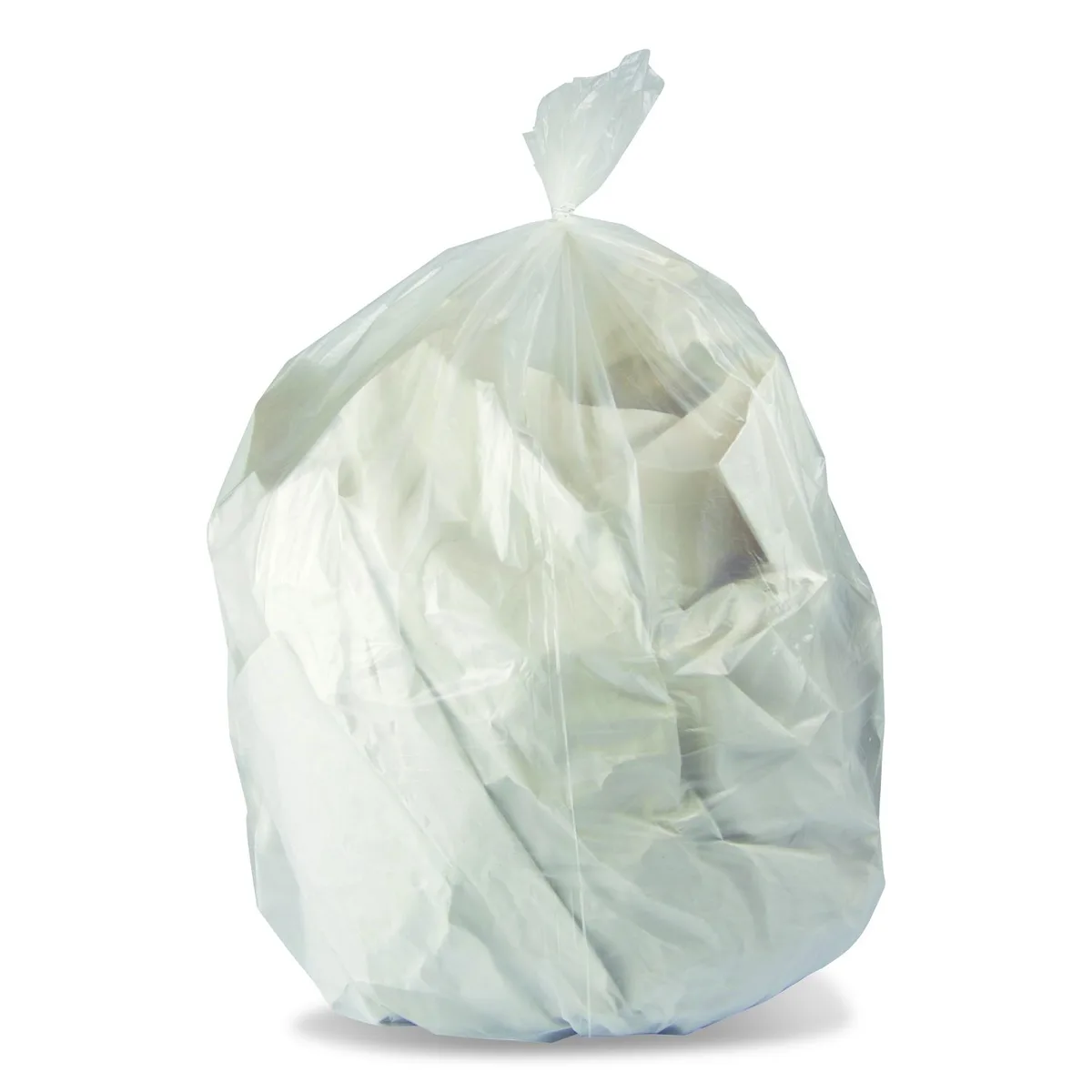 Heritage Bag Company Heritage Bag Company Linear Low-Density Can Liners 56 gal 1.1 mil 46" x 50" Clear 100/Carton H9250SC — product photo
