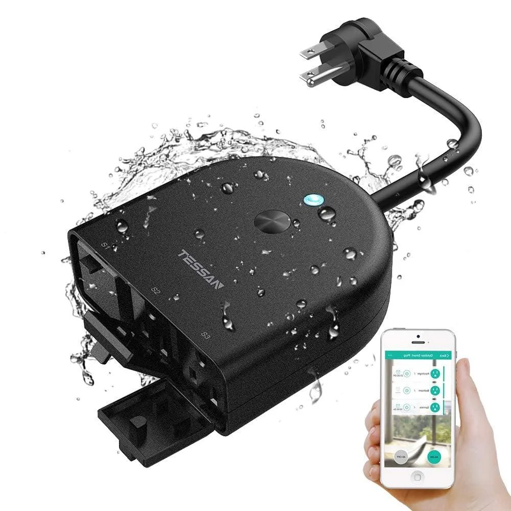 BFKK BFKK Outdoor Smart Plug Waterproof IP44 3 Sockets 2.4GHz WiFi — product photo