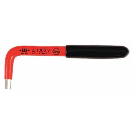 Small silver L-shaped hex key with plastic handle, 1.5 mm tip