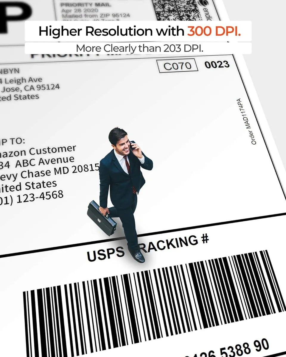 noelspace noelspace 941P 3.0 Thermal Label Printer 300DPI USB 150mm/s 1.57-4.3in — product photo