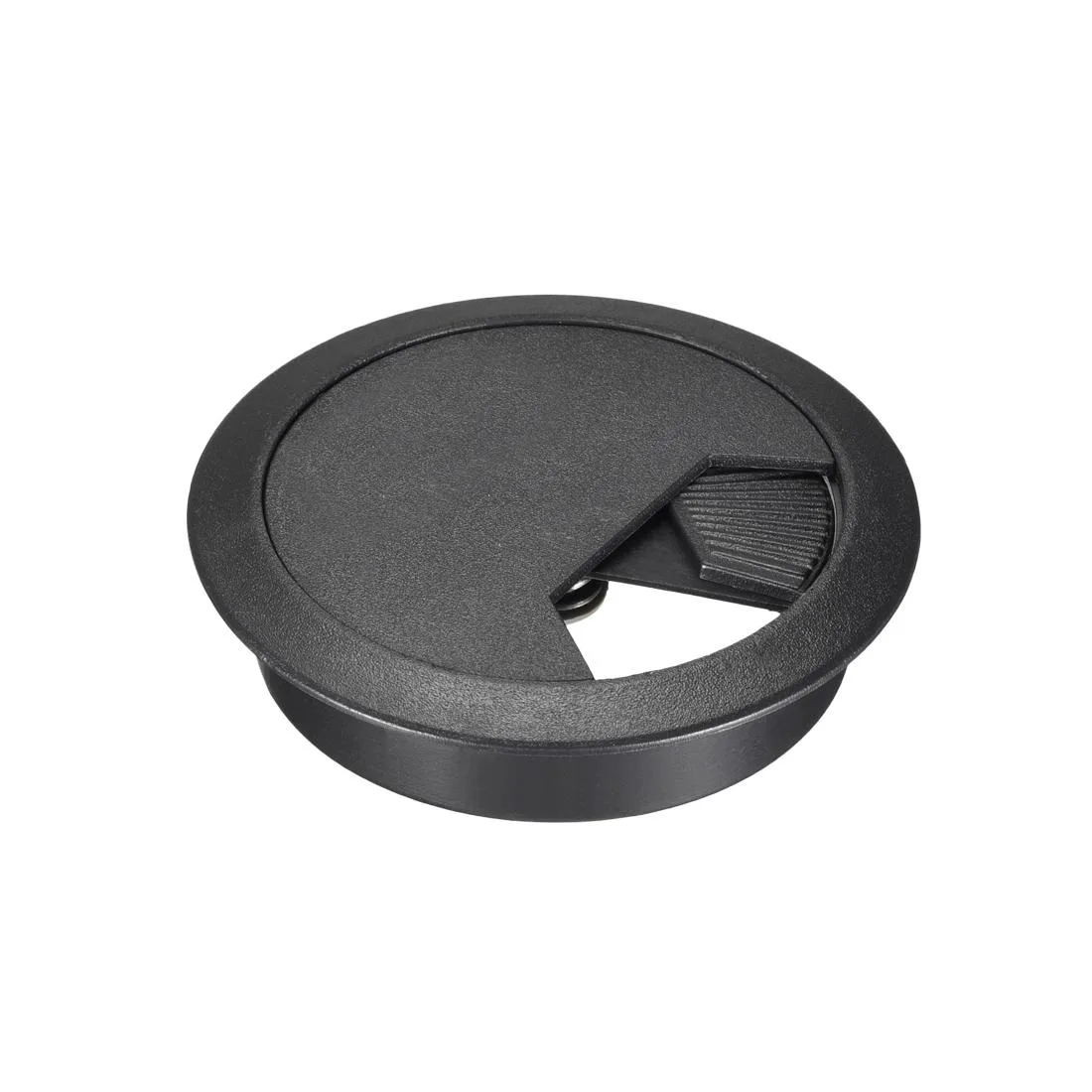 Unique-Bargains Unique-Bargains Cable Hole Cover 2-3/8" Plastic Desk Grommet 5 Pcs Black — product photo