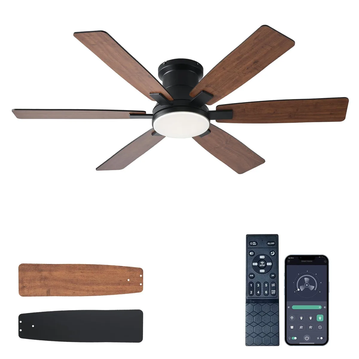  SY-05Brown 52in 6-Blade Ceiling Fan Brown 75W — product photo
