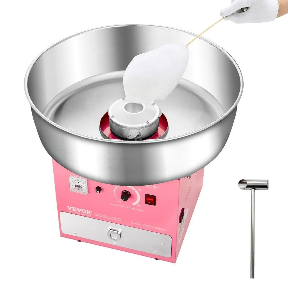 VEVOR VEVOR Electric Cotton Candy Machine 1000W Pink 20.5 in Bowl — product photo