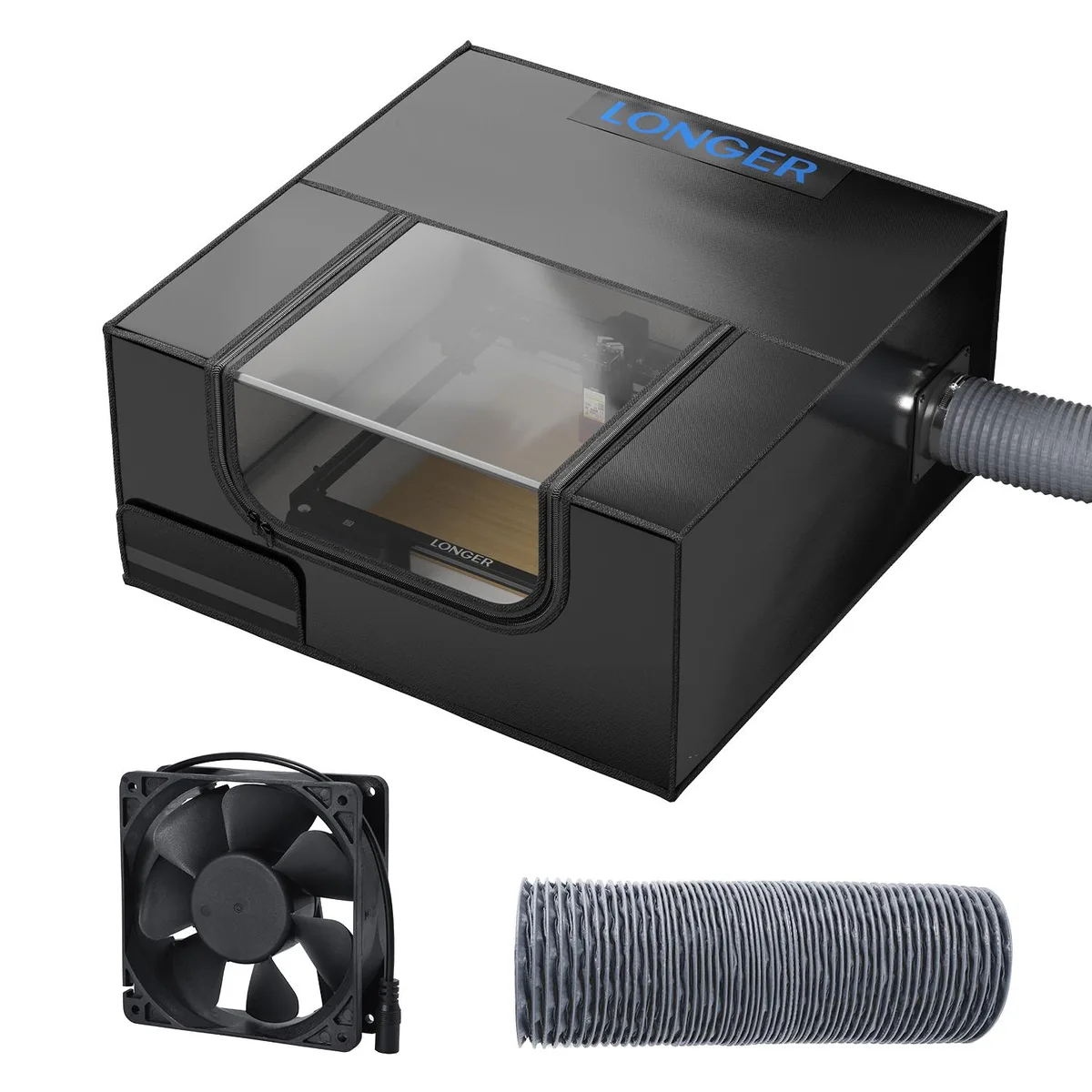 LONGER LONGER Laser Engraver Enclosure with Vent 27.5 x 27.5 x 13 inches — product photo