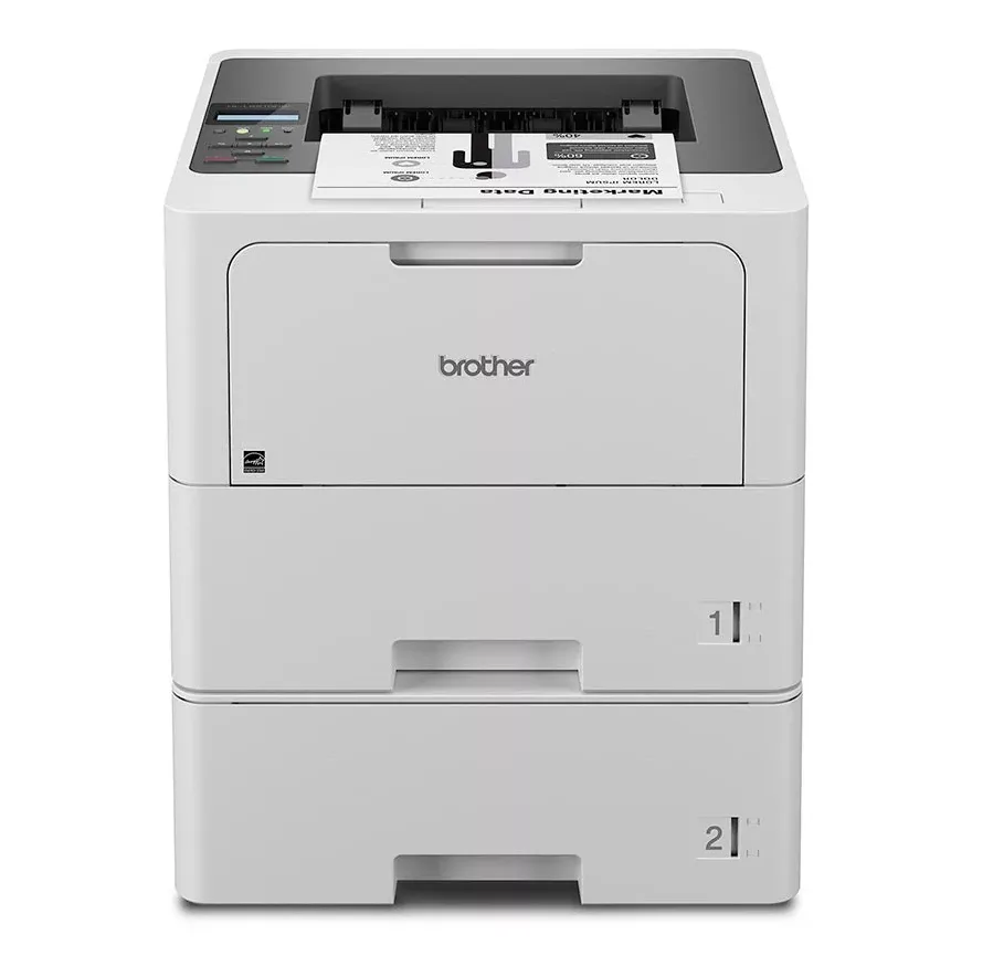 Brother Brother HLL6210DWT laser printer, 50 ppm, dual 520-sheet trays — product photo