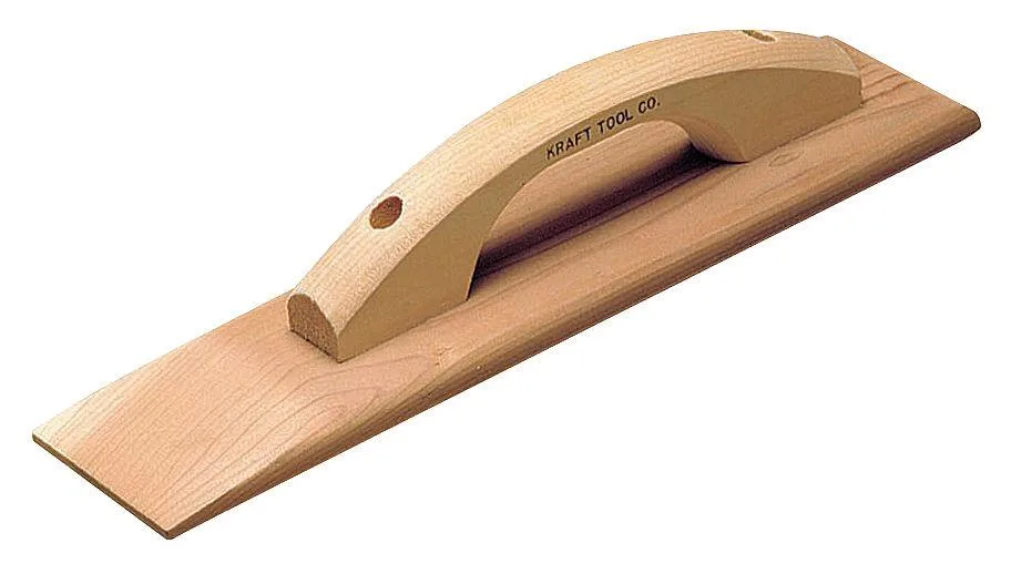 KRAFT TOOL KRAFT TOOL CF257 3-1/2 x 18 in Redwood Concrete Float — product photo