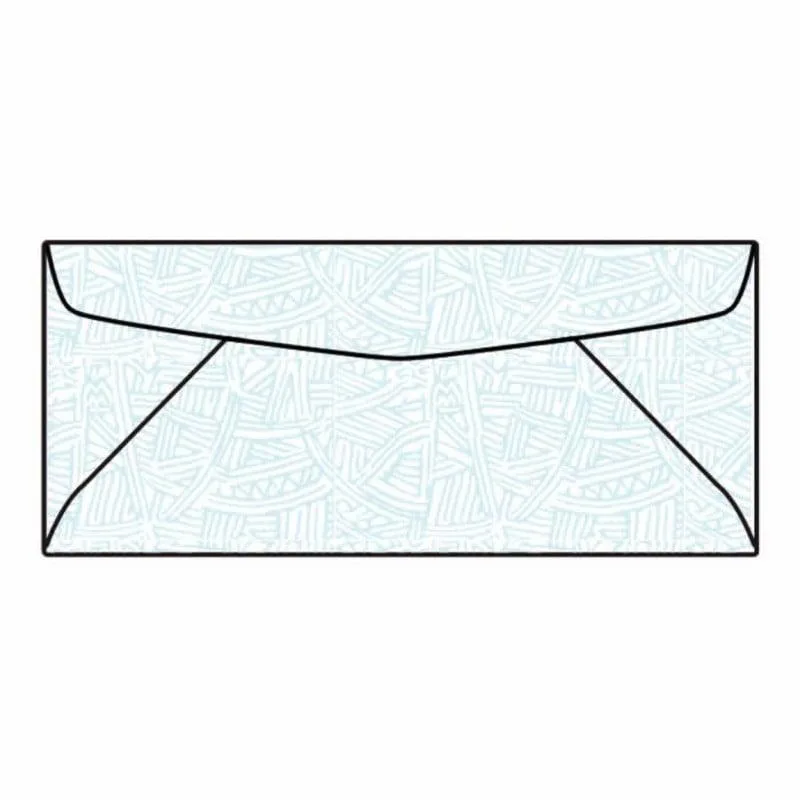 WESTERN STATES WESTERN STATES #10 Business Envelopes 24# White Blue Wesco Tint 500 — product photo