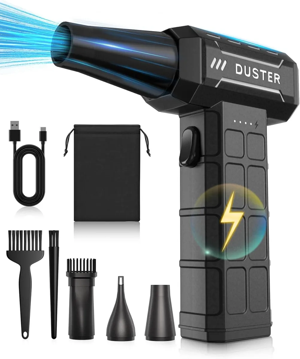 Adepix Adepix Compressed Air Duster 150 000RPM Electric Cleaner Black accessory — product photo