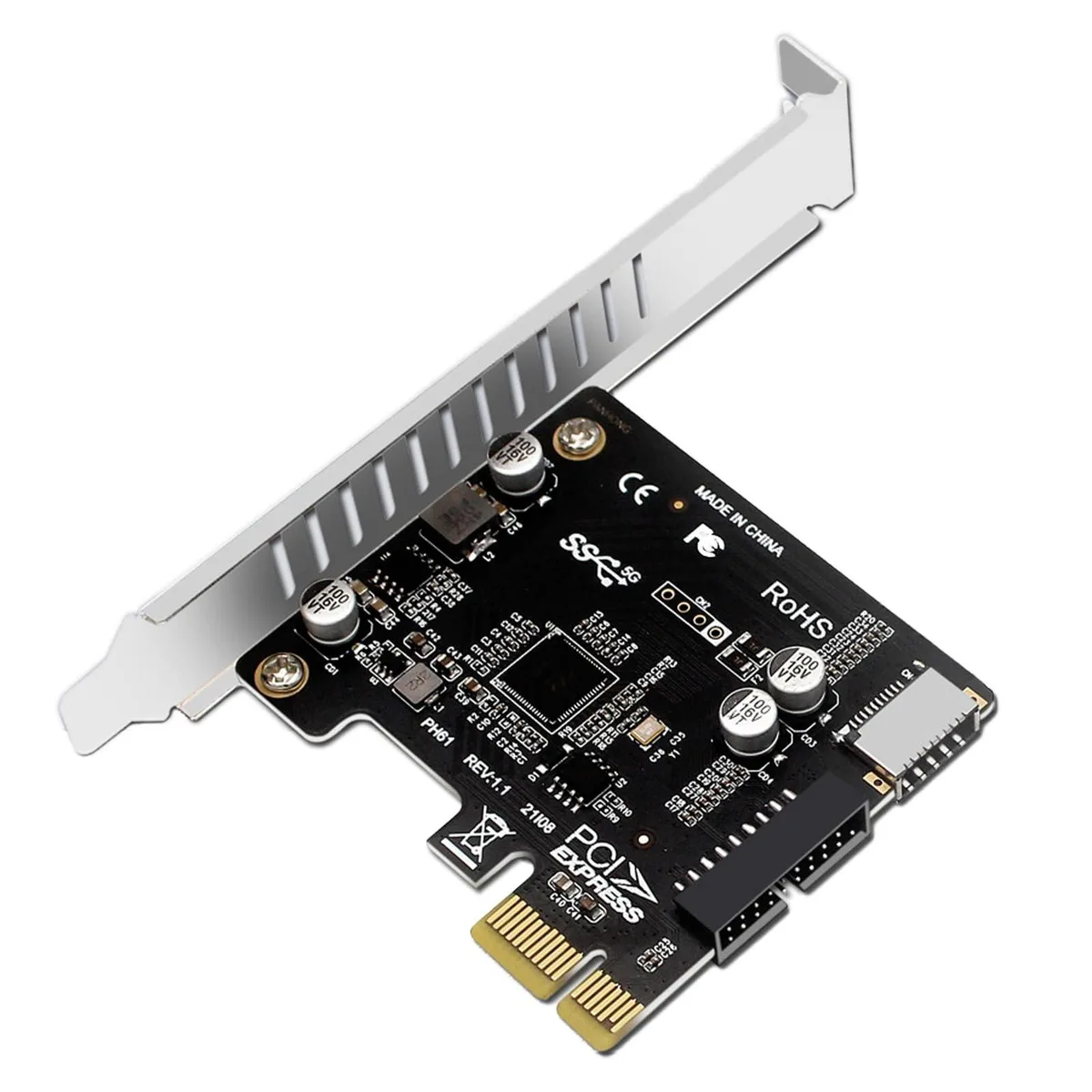ARENTI ARENTI PCIe USB 3.0 Type-E Expansion Card 2 in 1 accessory — product photo