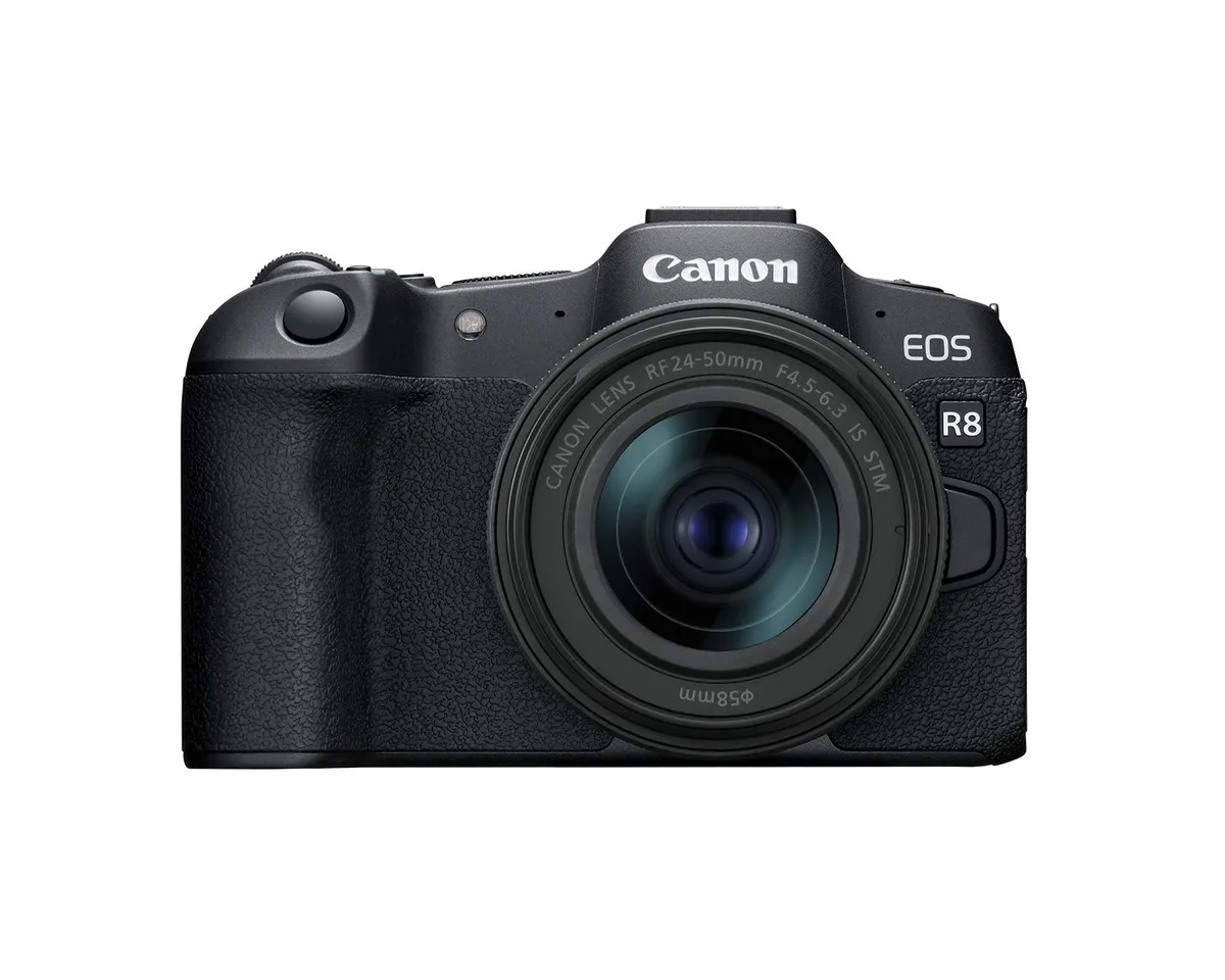 Canon Canon EOS R8 24.2MP Compact Mirrorless Camera with RF 24-50mm f/4.5-6.3 IS STM Lens — product photo