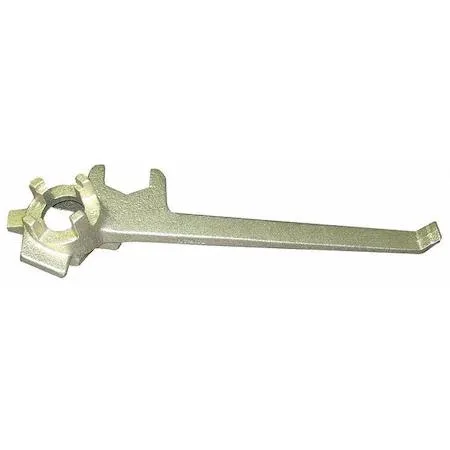 Silver 12-inch drum plug wrench with cross bar end