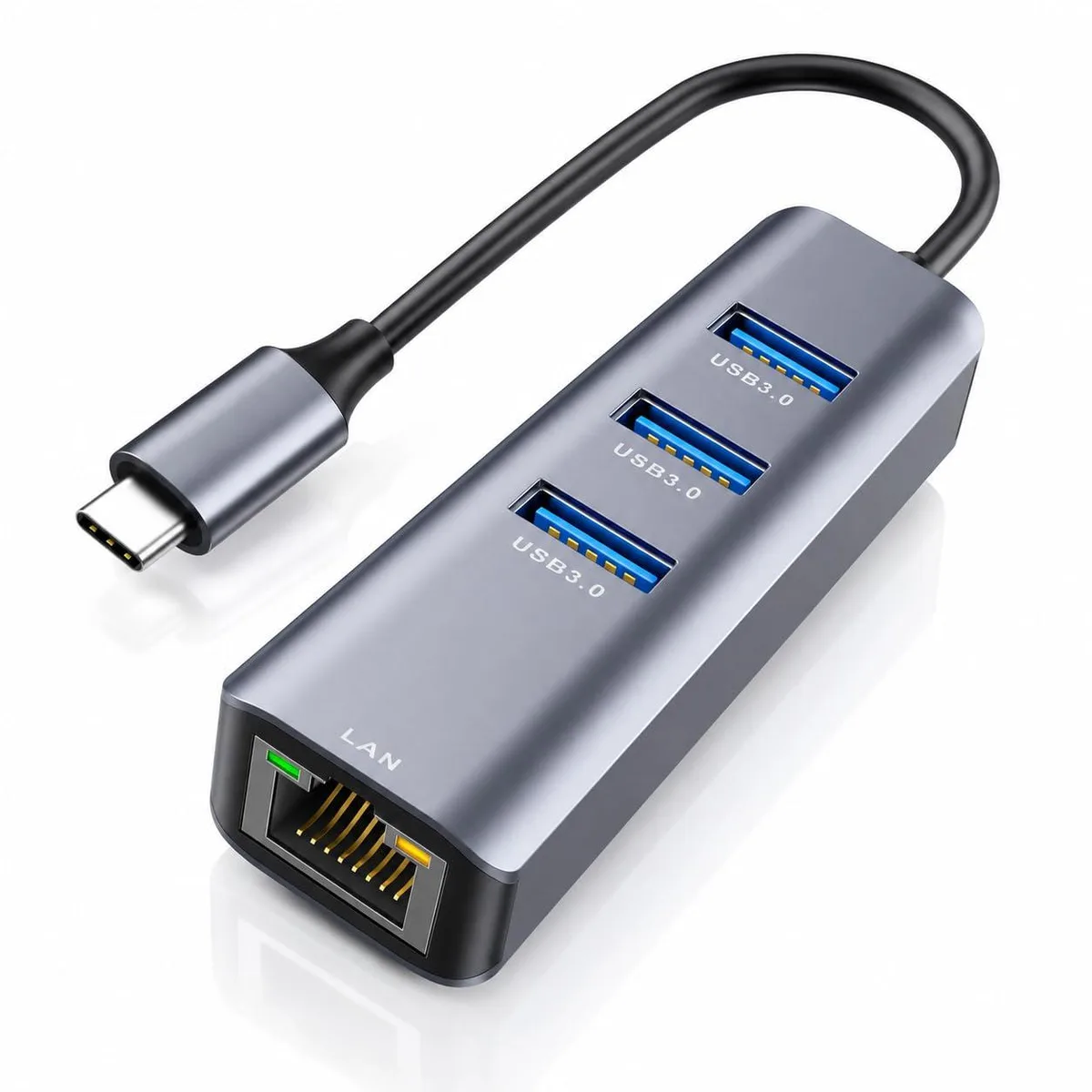  ABLEWE USBC-4IN1-TT 4-in-1 USB-C Hub Gigabit Ethernet 5Gbps — product photo