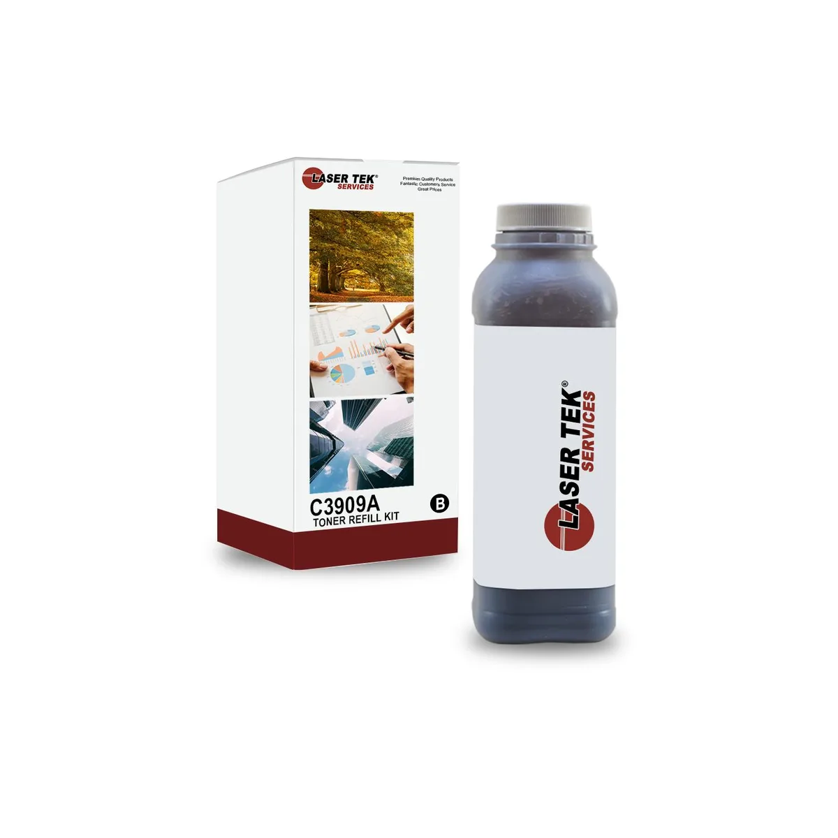 Laser Tek Services Laser Tek Services Black Toner Refill Kit for HP C3909A 09A — product photo