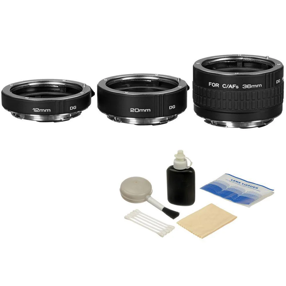Kenko Kenko Auto Extension Tube Set DG 12 20 36mm Canon EOS with Cleaning Kit — product photo