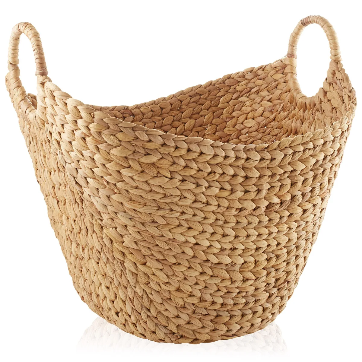 Casafield Casafield STO-B4649-NAT Natural Woven Water Hyacinth Shelving Bin 20x15x18 — product photo