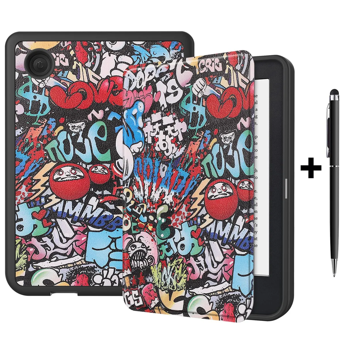Werleo Werleo e-reader case for Kobo Clara 2E / Tolino Shine 4 2022 Colorful Tree — product photo