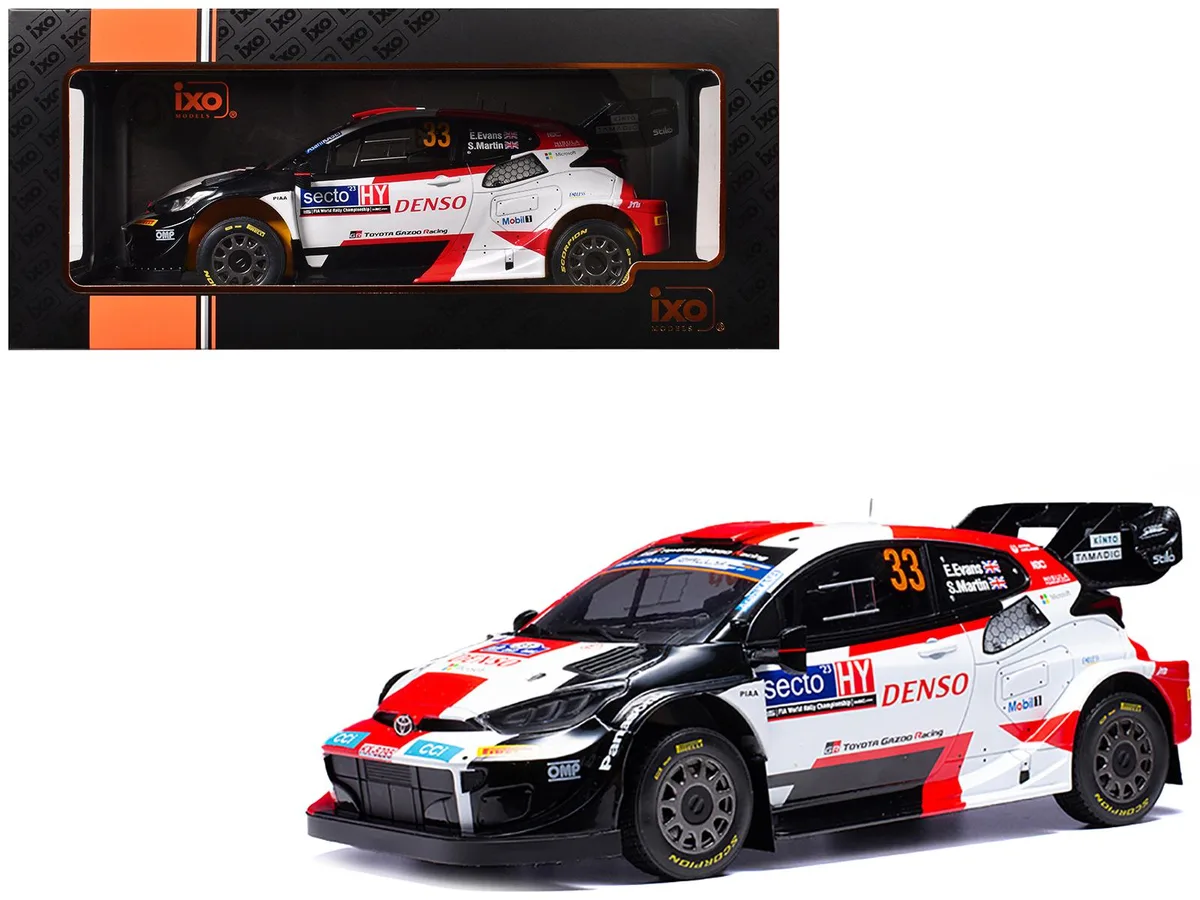ixo ixo Toyota GR Yaris Rally1 Hybrid #33 Elfyn Evans 2023 1/18 hobby collectible — product photo