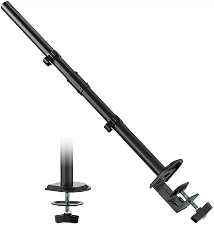 TAURKENAM TAURKENAM Extra Tall Monitor Arm Pole 31.9in Steel C-Clamp/Grommet office equipment — product photo