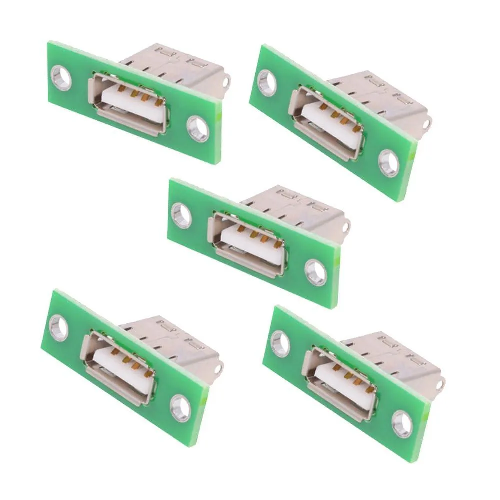 LORDWORLD LORDWORLD USB Type-A Female Panel Mount 5pcs USB 2.0 480Mbps — product photo