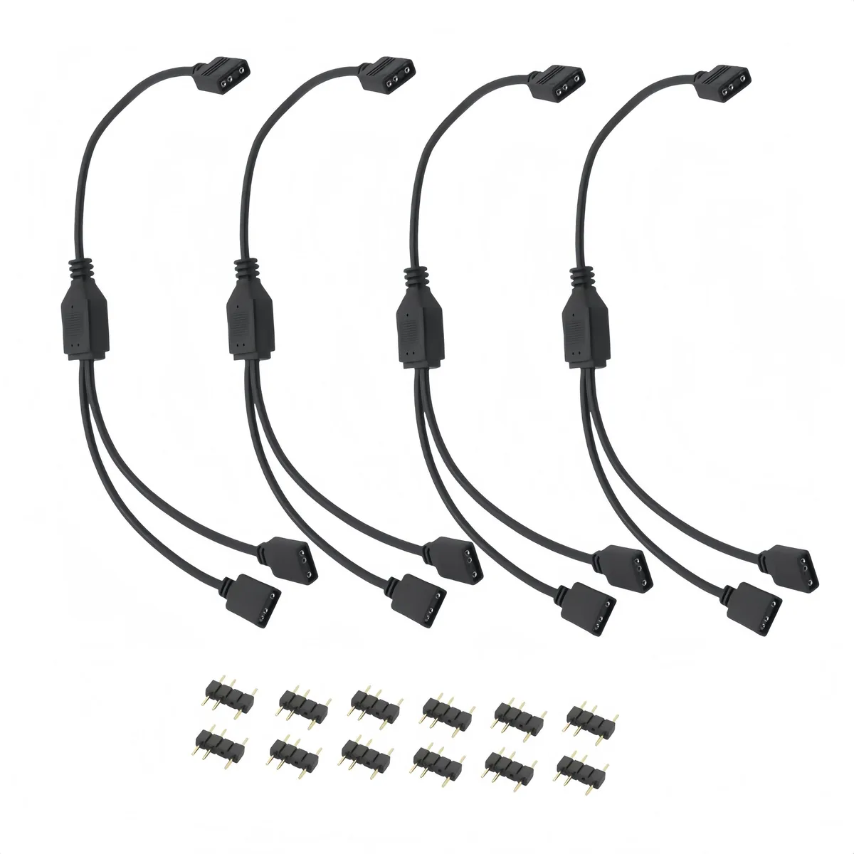  Gytovvvz ARGB 1-to-2 Splitter Cable 30 cm 4-Pack — product photo