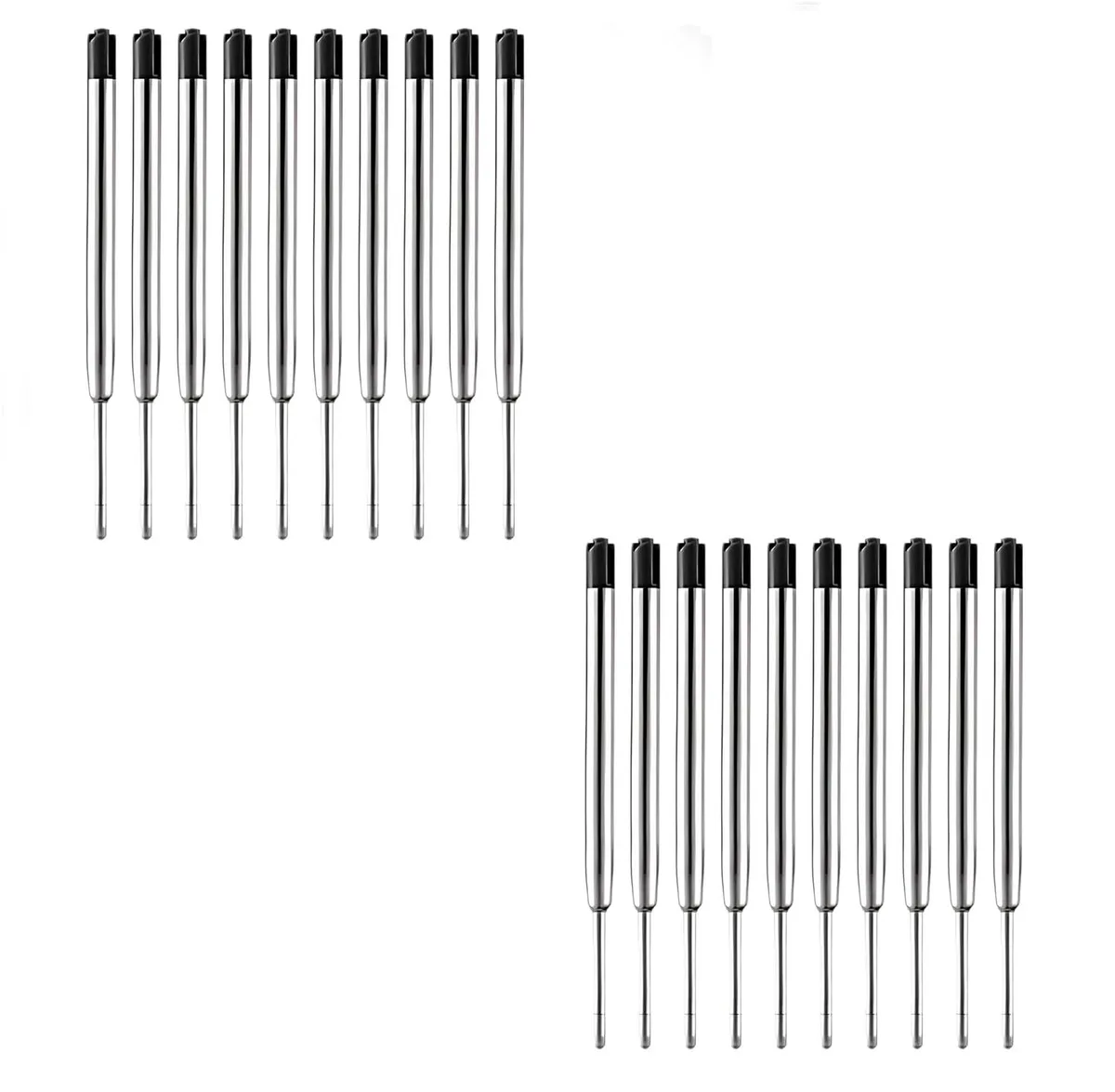  Amkixzp Ballpoint Pen Refills, 20 Pack, 1.0mm, 3.9 Inch, Black — product photo