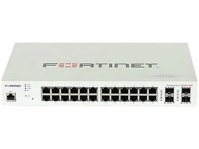 Fortinet Fortinet FS-224E-POE 24-port managed network switch — product photo