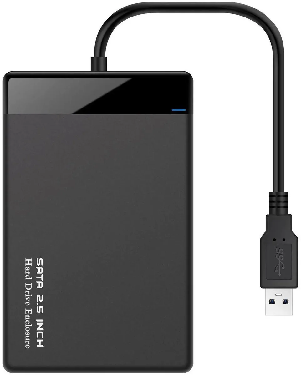 SMUGDESK SMUGDESK 2.5 Inch SATA USB 3.0 Enclosure with USB-A &amp; USB-C Cables — product photo
