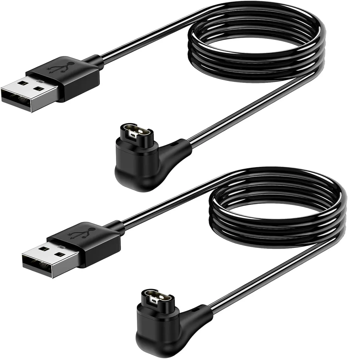 BONAEVER BONAEVER 2 Pack Charging Cable for Garmin Watch 3.3ft Black — product photo