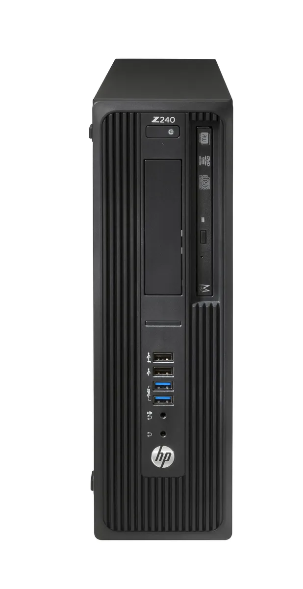 HP HP Z240 Workstation i7-7700 3.6 GHz 16 GB DDR4 256 GB SSD Quadro P400 Win 11 Pro Black — product photo