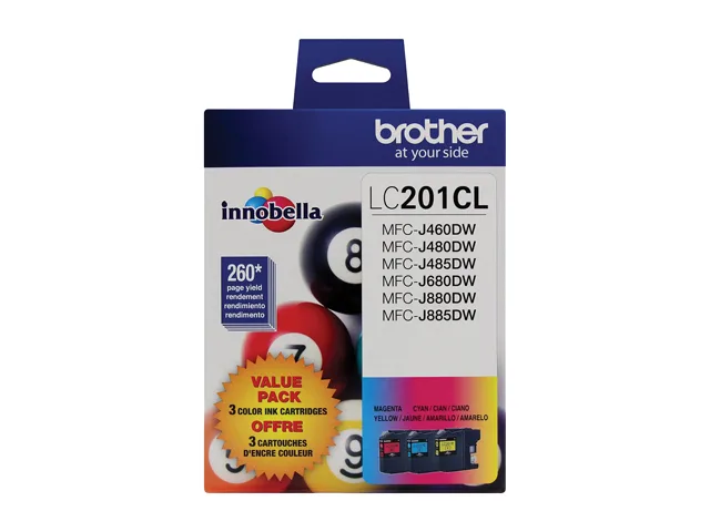 Brother Brother LC2013PKS Innobella Ink Cartridge 3-Pack Cyan Magenta Yellow 260 Pages — product photo