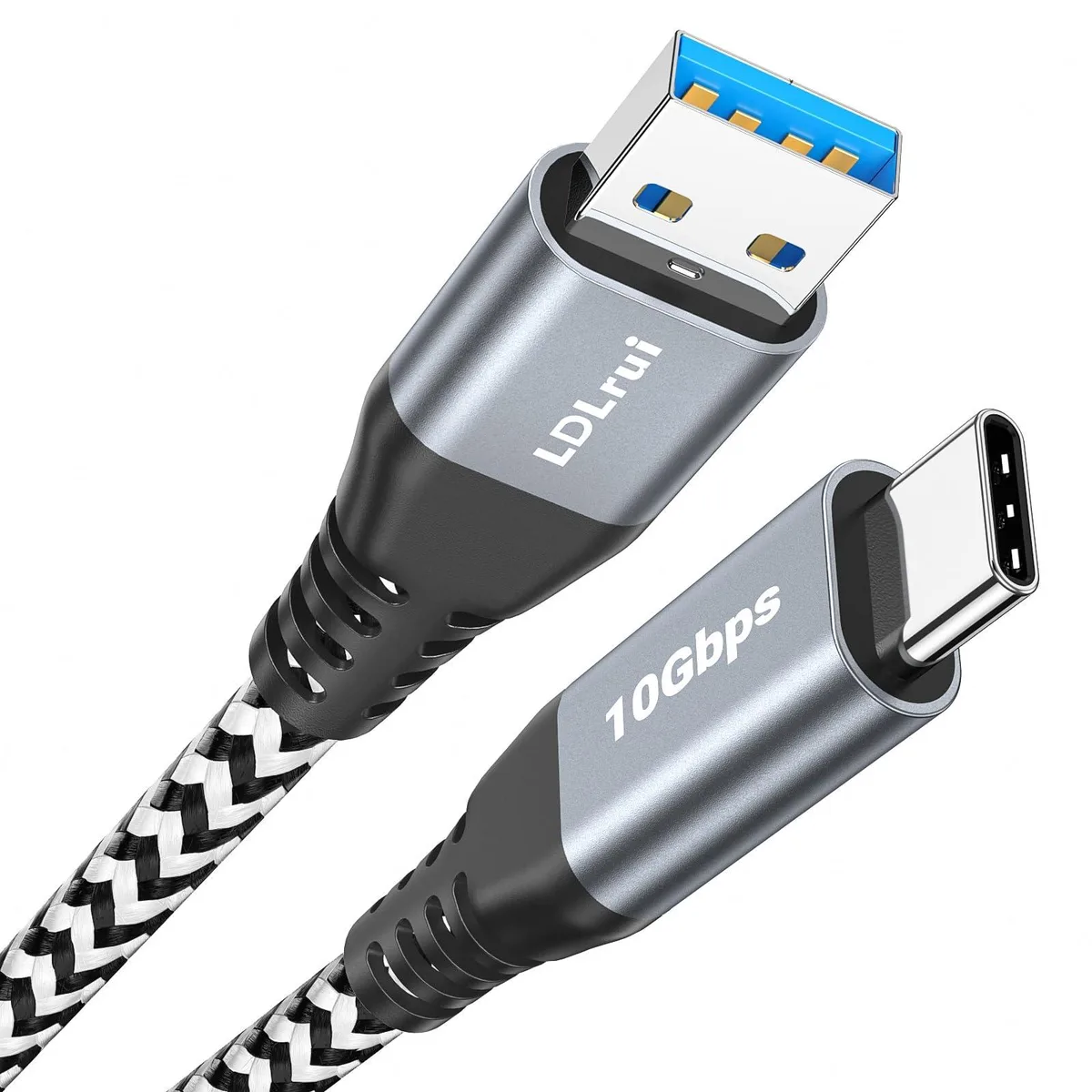 No Sew No Sew USB-A to USB-C Cable 3 ft 10Gbps 3.1A Braided — product photo